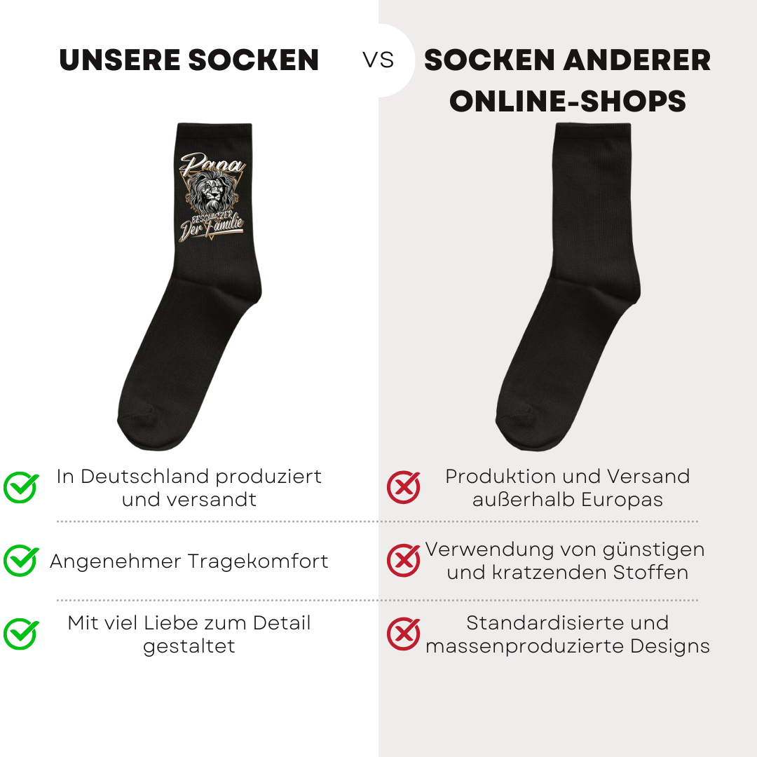 Papa Beschützer der Familie - Socken
