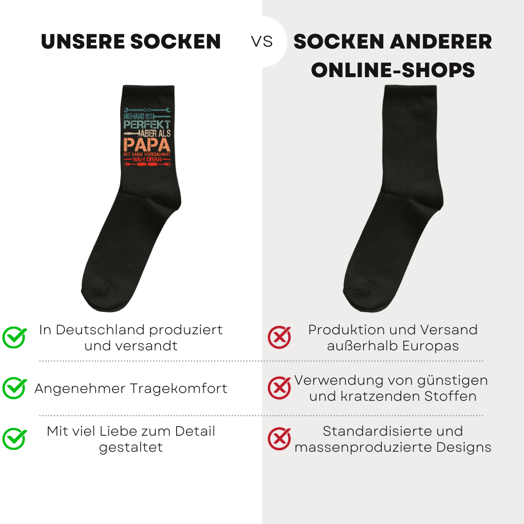 Niemand ist perfekt - Socken