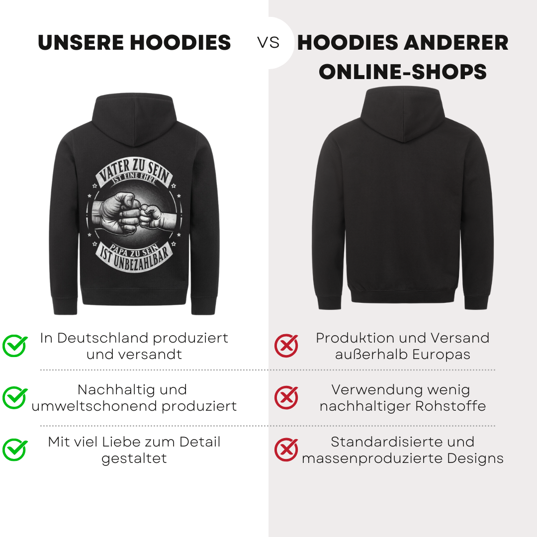 Vater zu sein ist eine Ehre - Bio Hoodie