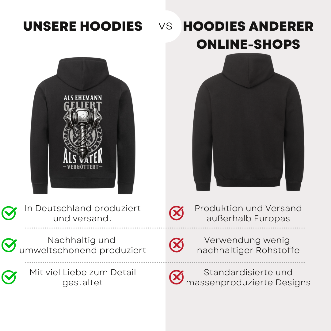 Als Ehemann geliebt als Vater vergöttert II - Bio Hoodie