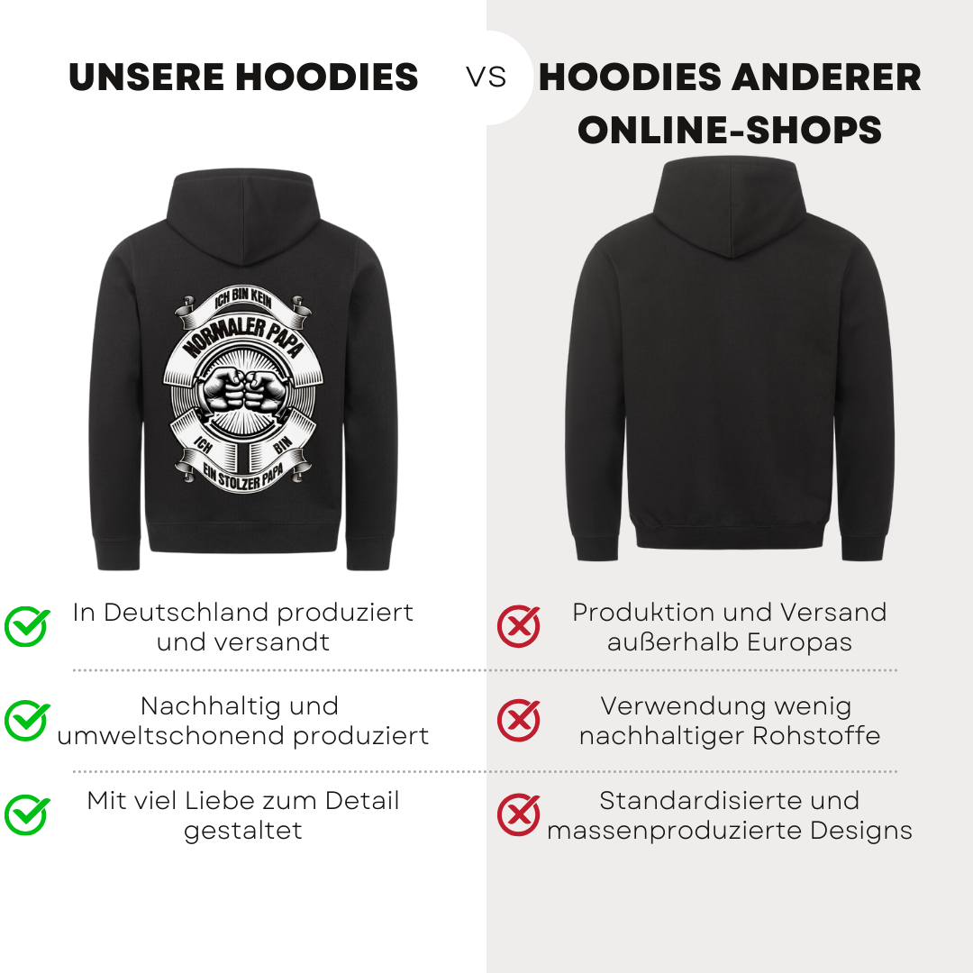 Ich bin kein normaler Papa III - Bio Hoodie