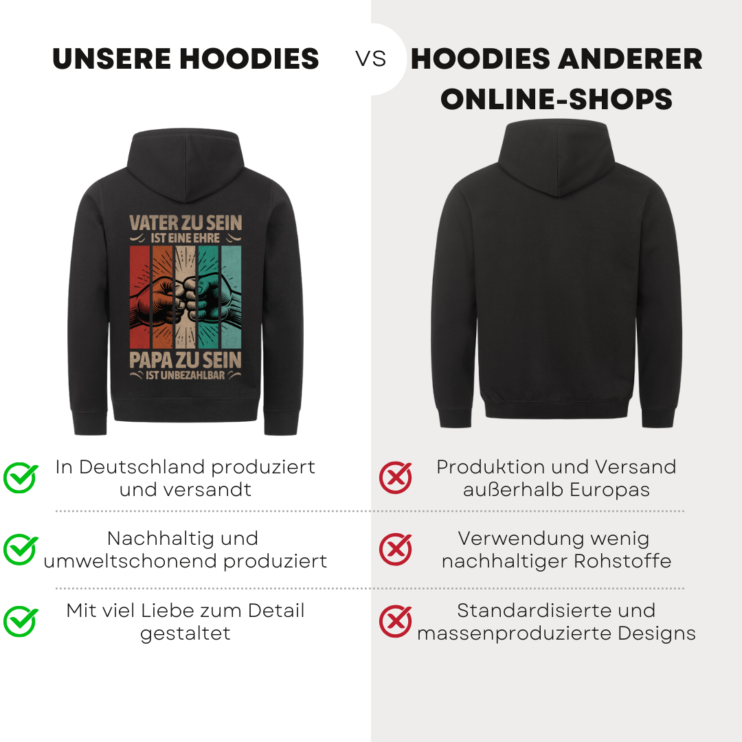 Vater zu sein ist eine Ehre III - Bio Hoodie