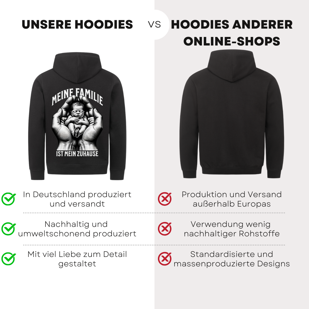 Meine Familie - Bio Hoodie
