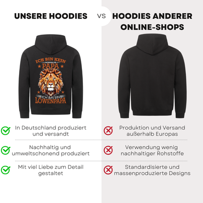 Ich bin kein normaler Papa ich bin ein Löwenpapa - Bio Hoodie
