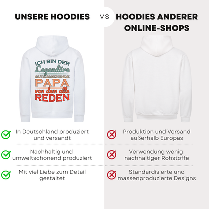 Ich bin der legendäre gutaussehende Papa - Bio Hoodie