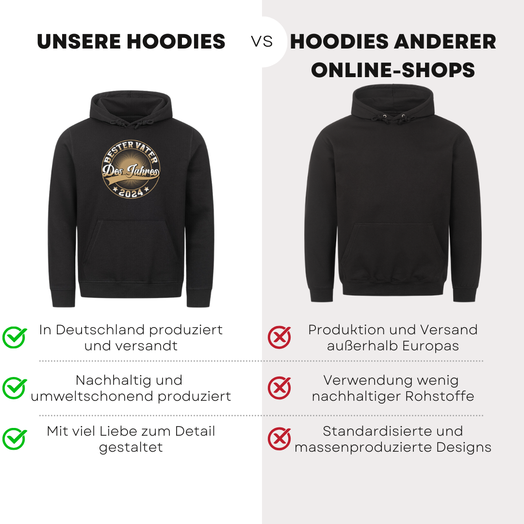 Bester Vater des Jahres 2024 - Bio Hoodie