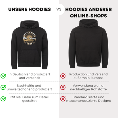 Bester Vater des Jahres 2024 - Bio Hoodie