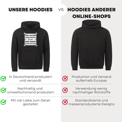 Ein Vater ohne Bauch - Bio Hoodie