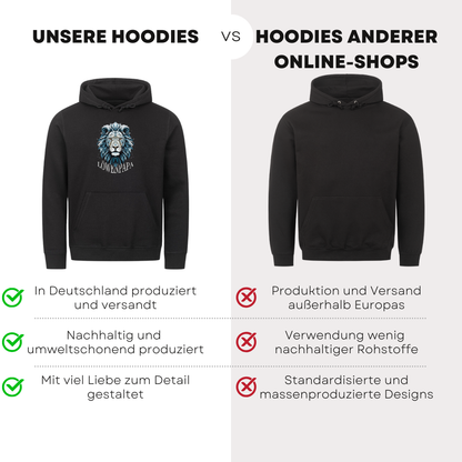Löwenpapa IV - Bio Hoodie