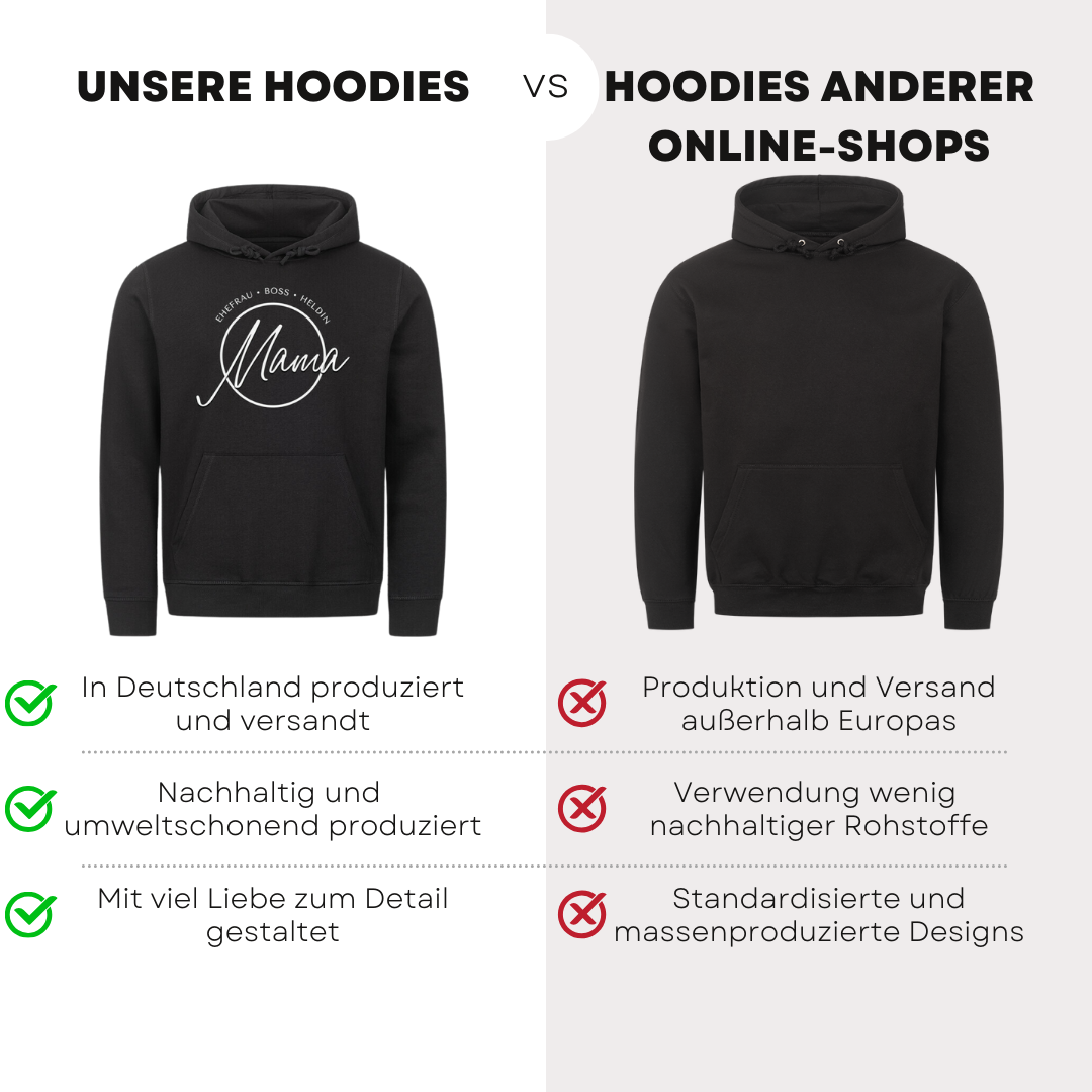 Mama Ehefrau Boss Heldin - Bio Hoodie