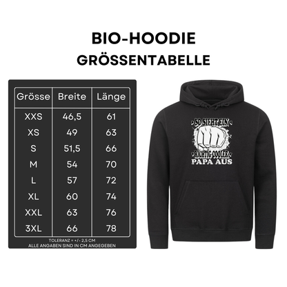 So sieht ein richtig cooler Papa aus - Bio Hoodie