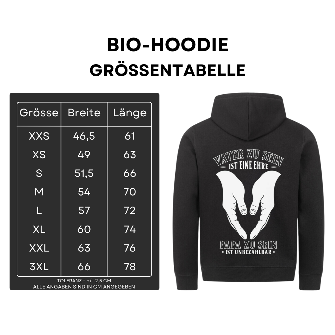 Vater zu sein ist eine Ehre III - Bio Hoodie