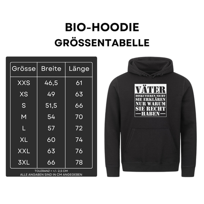 Väter diskutieren nicht - Bio Hoodie