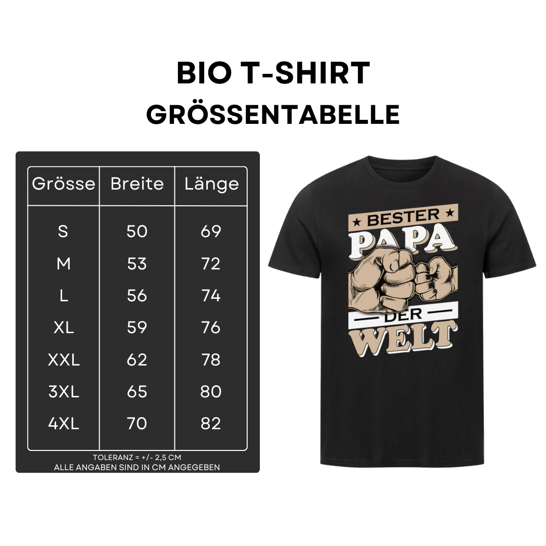 Bester Papa der Welt - Bio T-Shirt