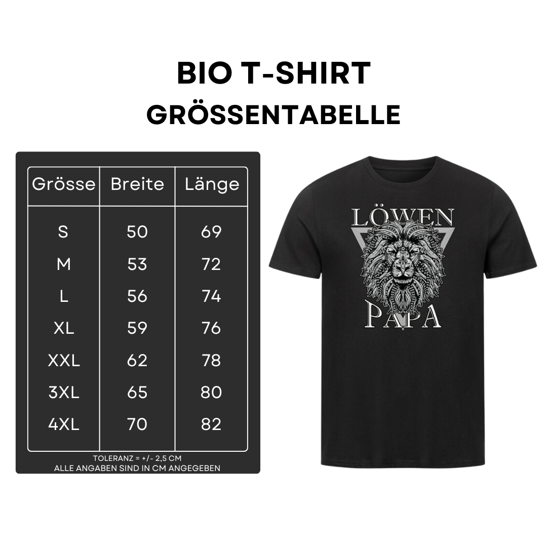 Löwenpapa - Bio T-Shirt