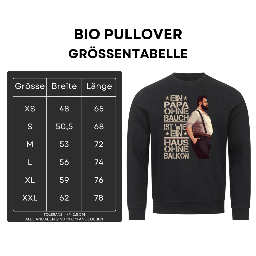 Ein Papa ohne Bauch - Bio Pullover