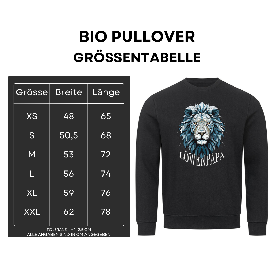 Löwenpapa II - Bio Pullover