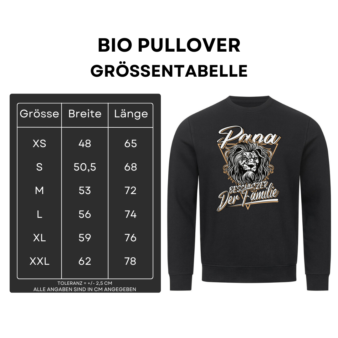Papa Beschützer der Familie - Bio Pullover