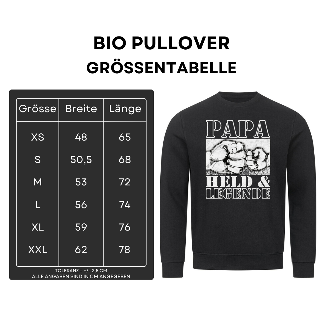 Papa Held & Legende - Bio Pullover