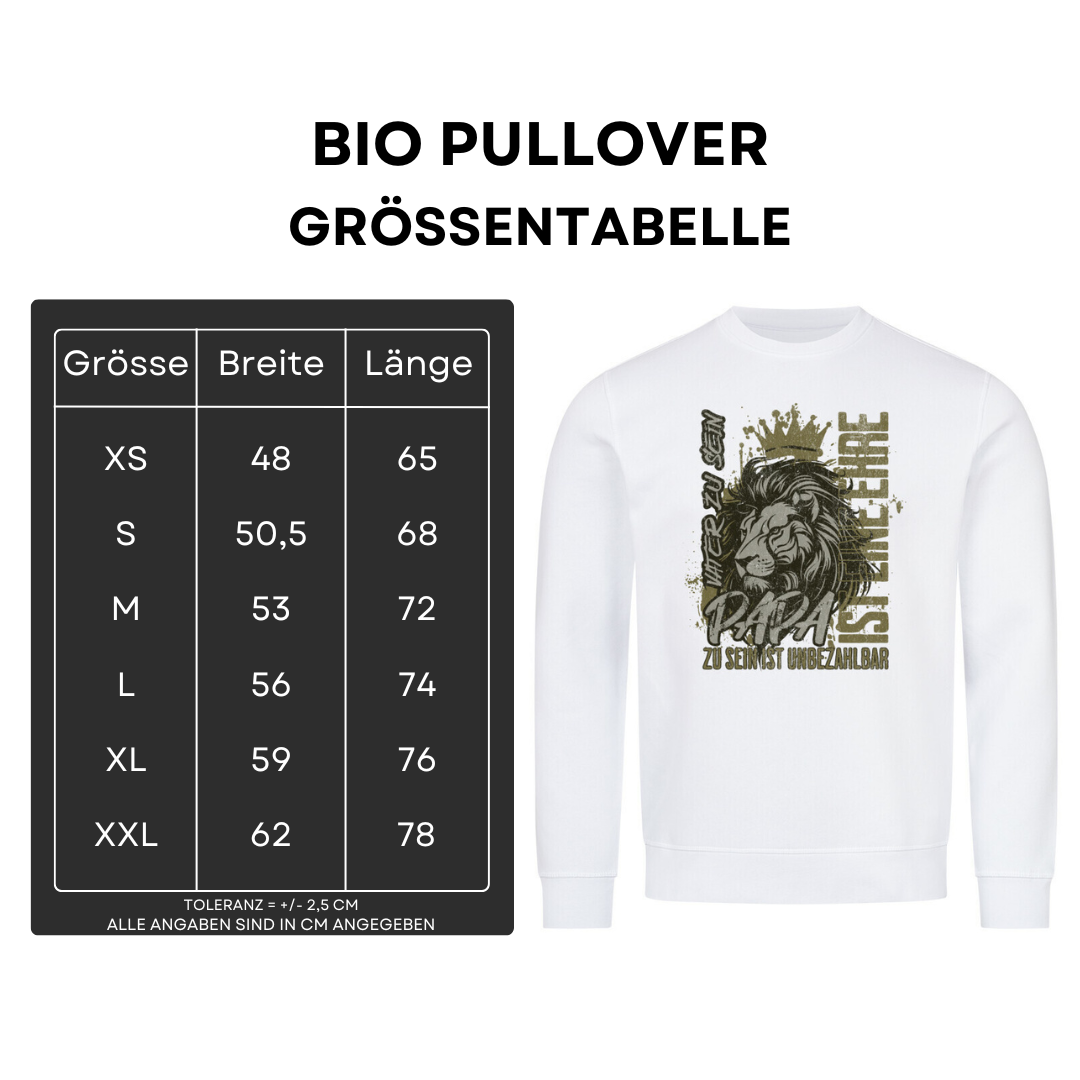 Vater zu sein ist eine Ehre II - Bio Pullover