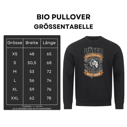 Väter diskutieren nicht II - Bio Pullover