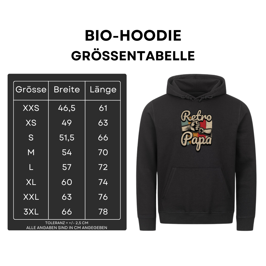 Retro Papa - Bio Hoodie