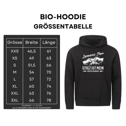 Legendärer Papa - Bio Hoodie