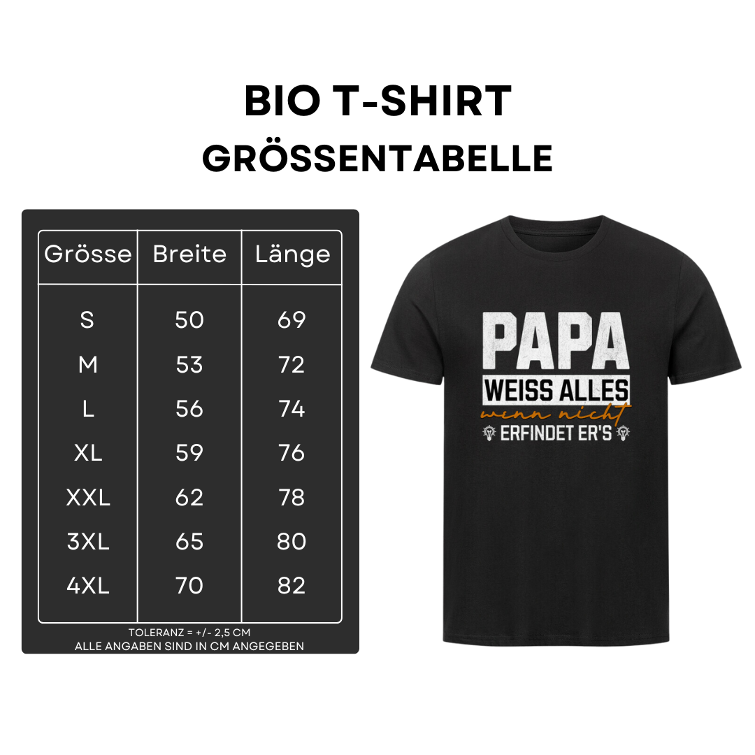 Papa weiss alles - Bio T-Shirt