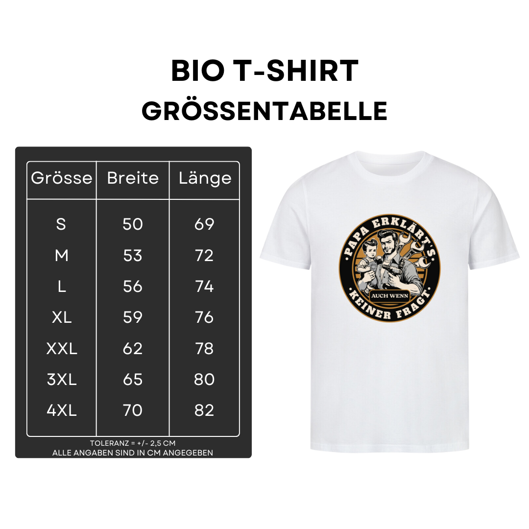 Papa erklärt's - Bio T-Shirt