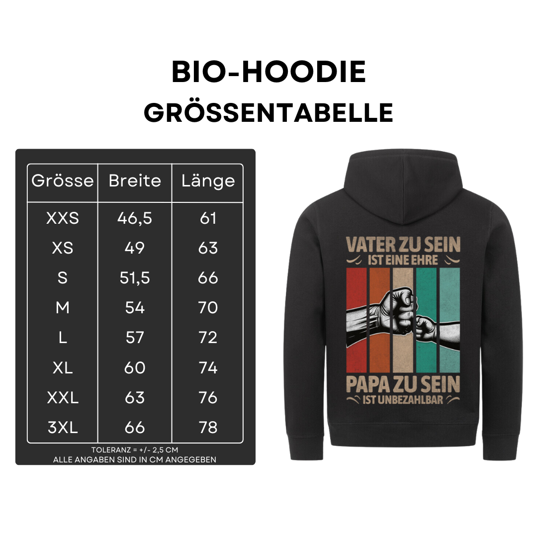 Vater zu sein ist eine Ehre II - Bio Hoodie