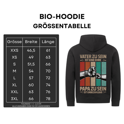 Vater zu sein ist eine Ehre II - Bio Hoodie