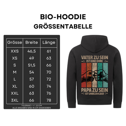 Vater zu sein ist eine Ehre III - Bio Hoodie