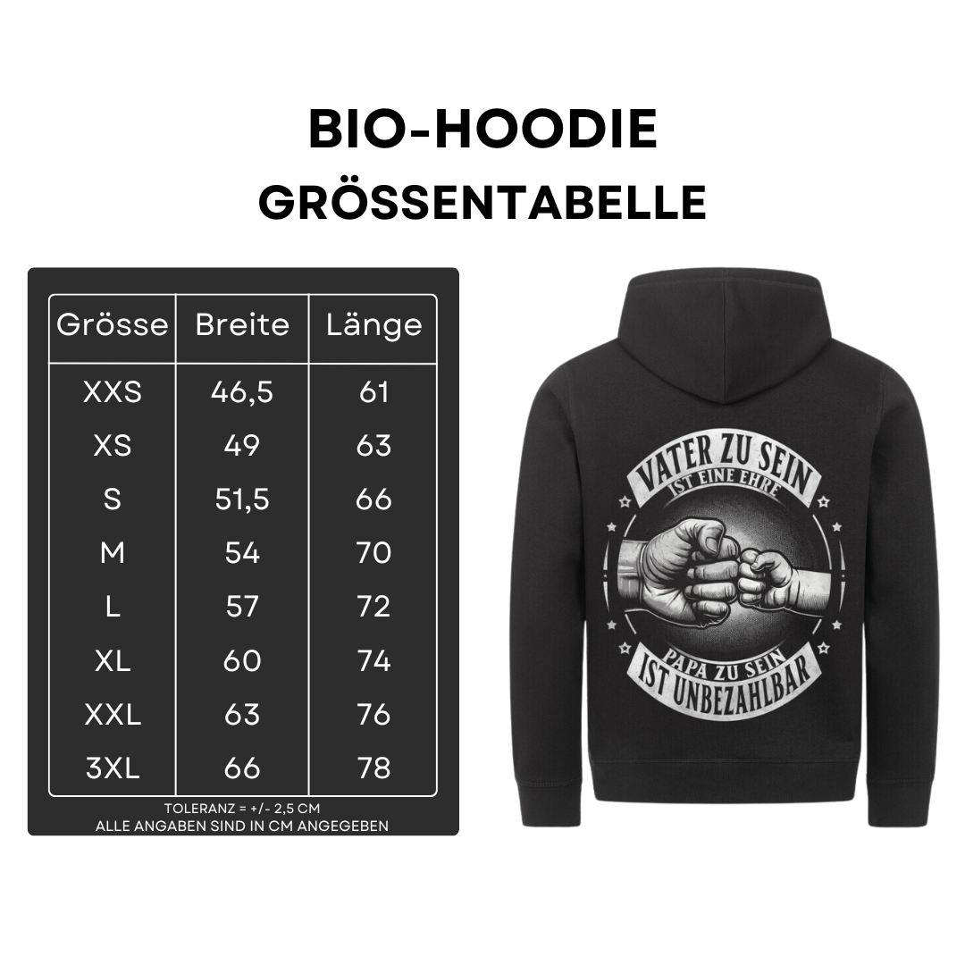 Vater zu sein ist eine Ehre - Bio Hoodie
