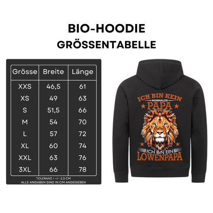Ich bin kein normaler Papa ich bin ein Löwenpapa - Bio Hoodie