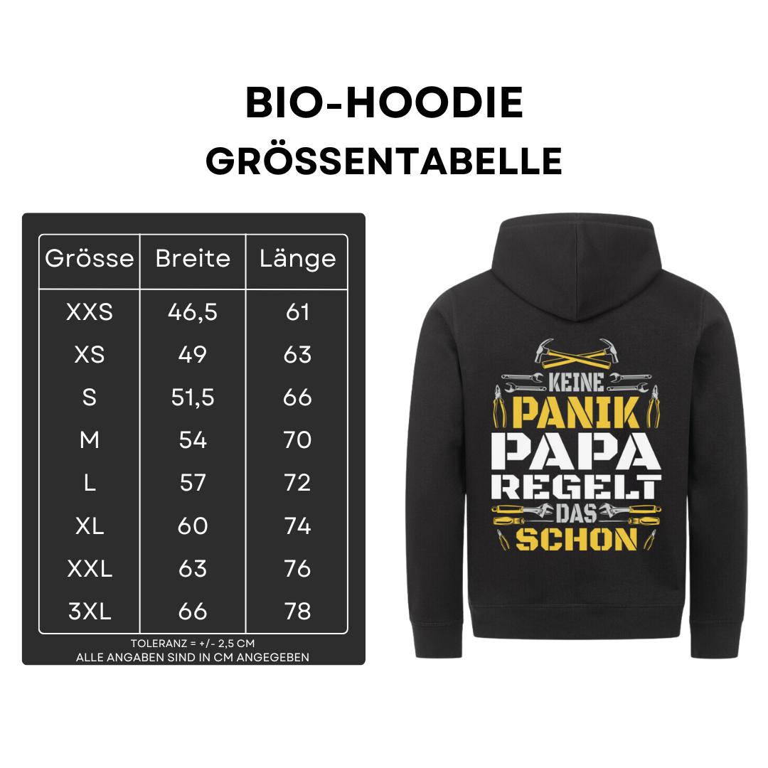Keine Panik Papa regelt das schon - Bio Hoodie