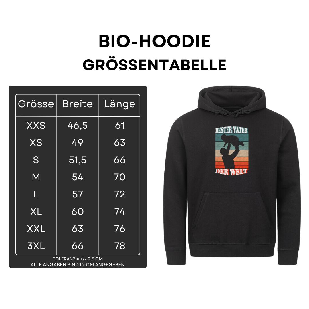 Bester Vater der Welt II - Bio Hoodie