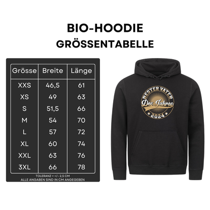 Bester Vater des Jahres 2024 - Bio Hoodie
