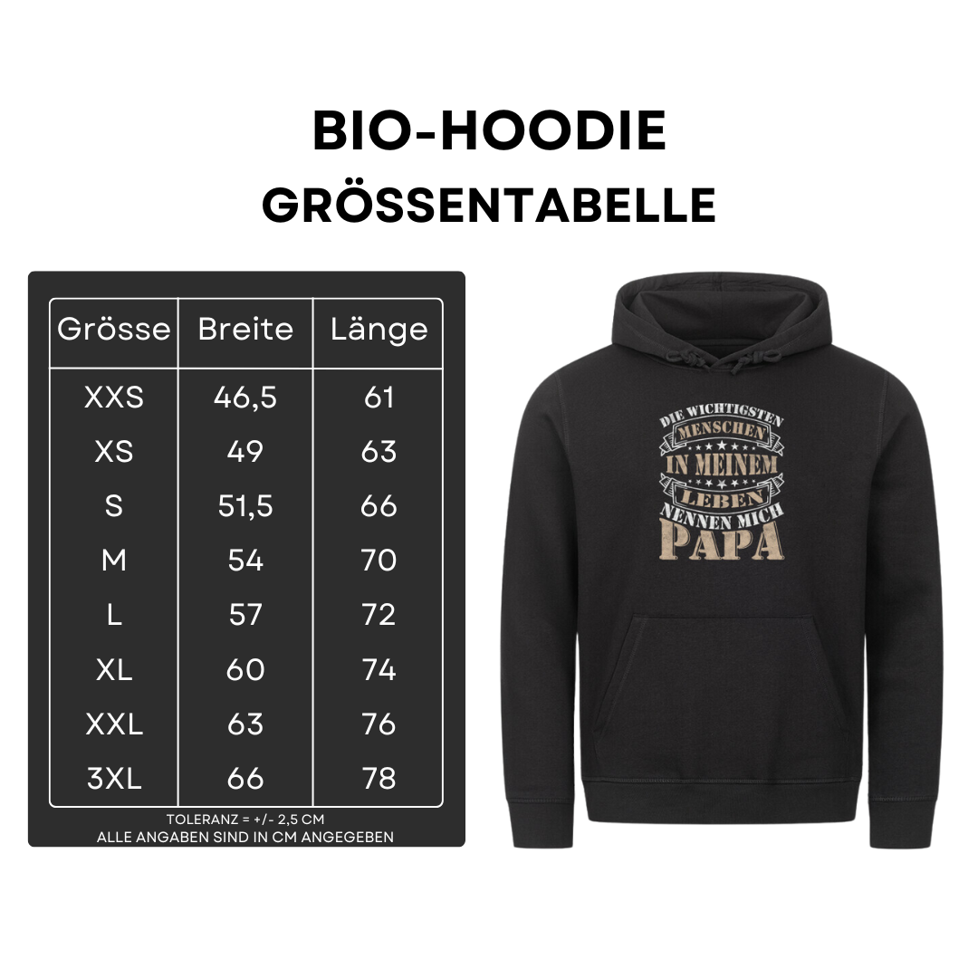 Die wichtigsten Menschen in meinem Leben - Bio Hoodie