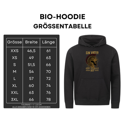 Ein Vater gibt niemals auf - Bio Hoodie