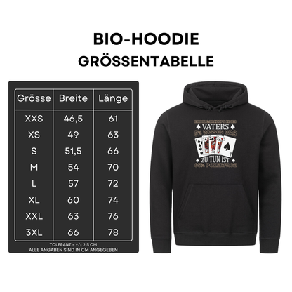 Erfolgsrezept eines Vater - Bio Hoodie