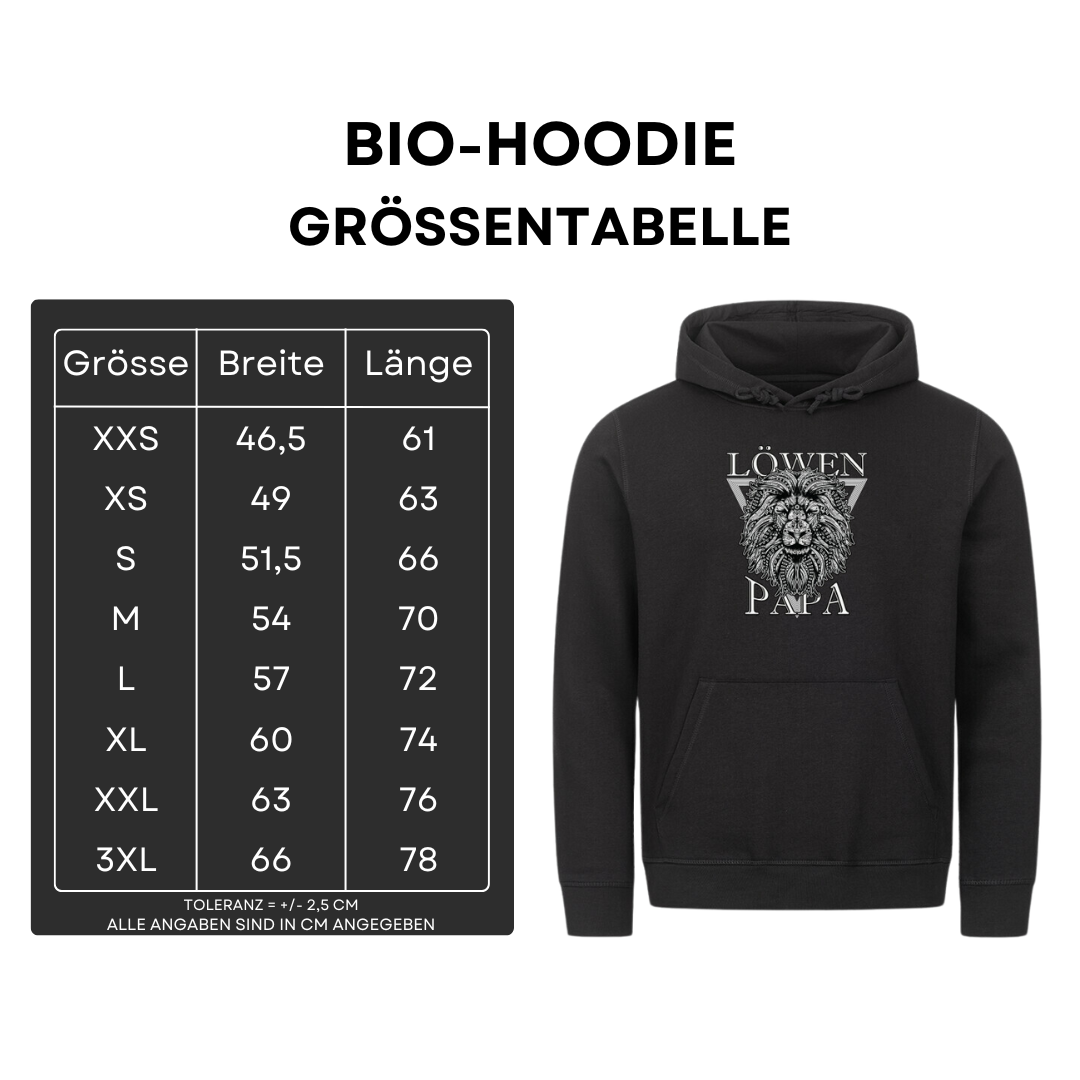 Löwenpapa II - Bio Hoodie