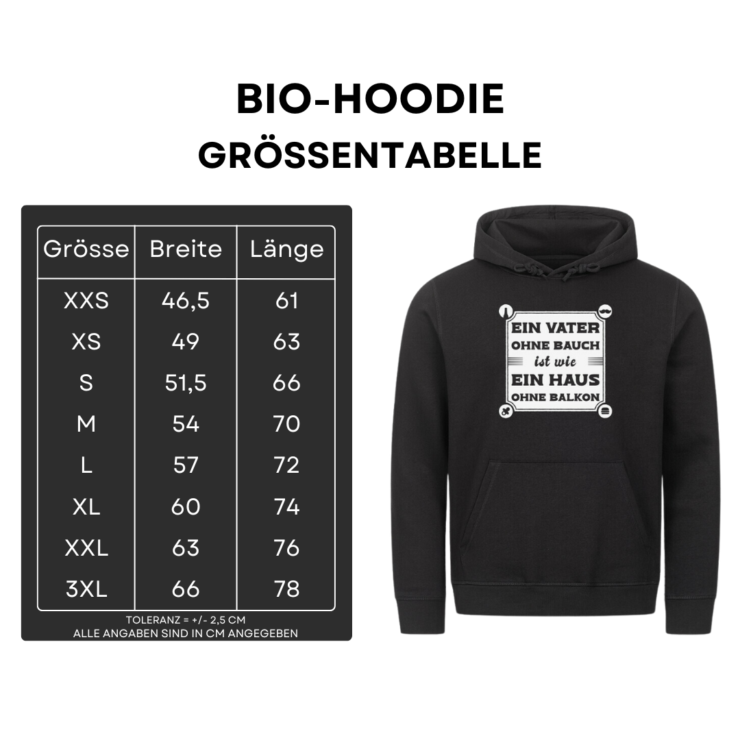 Ein Vater ohne Bauch - Bio Hoodie