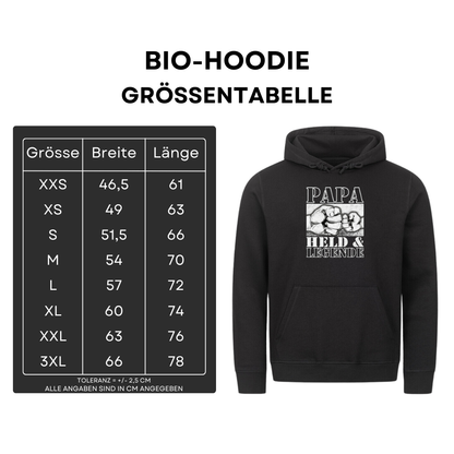 Papa Held & Legende - Bio Hoodie